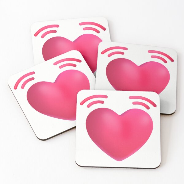 Item preview, Beating heart emoji - optimized designed and sold by abroadDesigns.