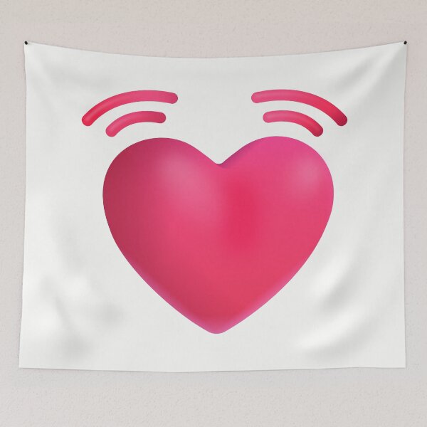 Item preview, Beating heart emoji - optimized designed and sold by abroadDesigns.