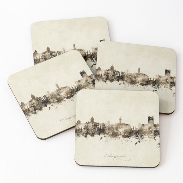 Item preview, Bloomington Indiana Skyline designed and sold by ArtPrints.