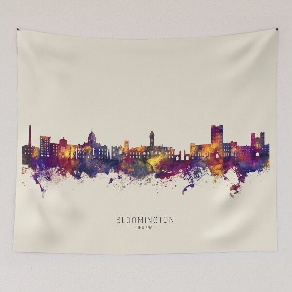 Item preview, Bloomington Indiana Skyline designed and sold by ArtPrints.