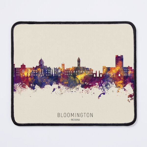 Item preview, Bloomington Indiana Skyline designed and sold by ArtPrints.