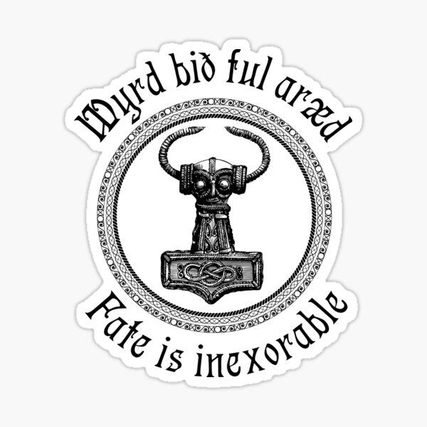 Item preview, Viking Germanic Fate Is Inexorable - Thor Hammer Mjolnir Shirt  designed and sold by stearman.