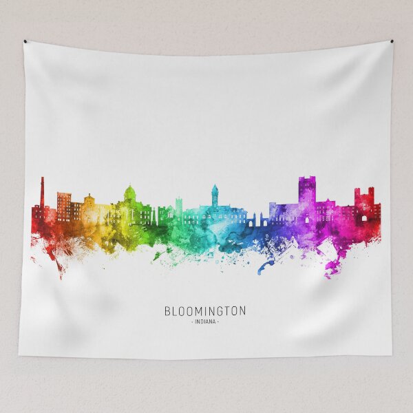 Item preview, Bloomington Indiana Skyline designed and sold by ArtPrints.