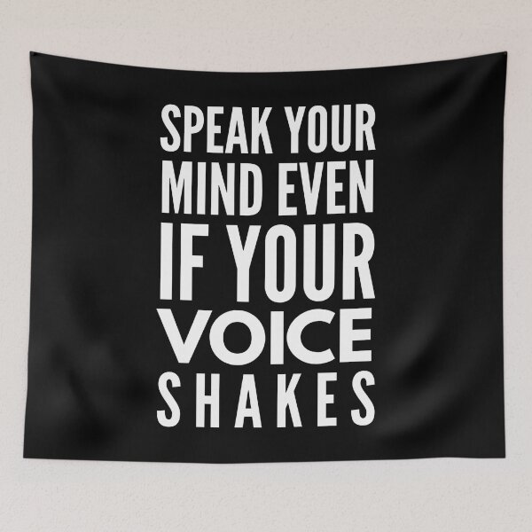 Item preview, Speak Your Mind Even If Your Voice Shakes - Motivational Words designed and sold by texteestore.
