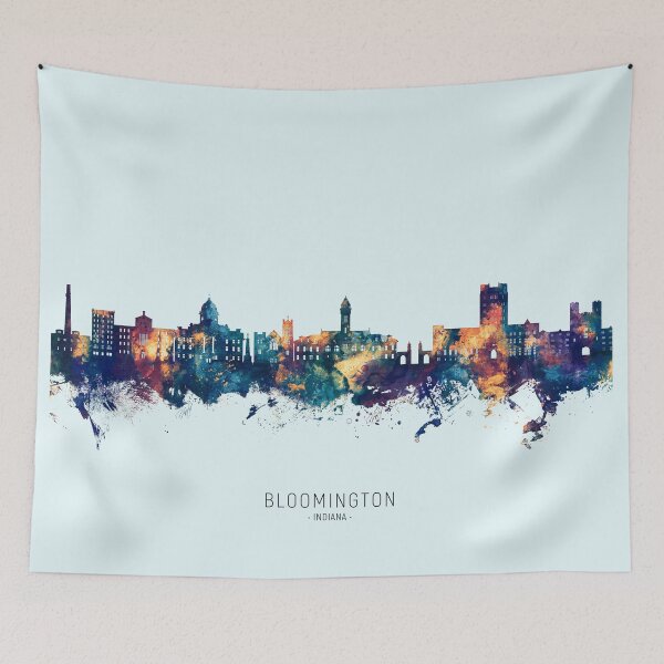 Item preview, Bloomington Indiana Skyline designed and sold by ArtPrints.