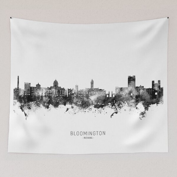 Item preview, Bloomington Indiana Skyline designed and sold by ArtPrints.