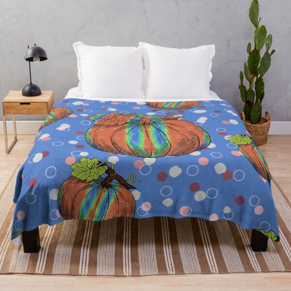 Item preview, Retro Stripped Fall Pumpkins Polka Dots Seamless Pattern/ Fall Patterned  designed and sold by Designs By YL.