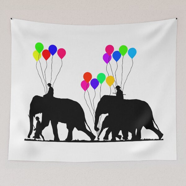 Item preview, Colorful Ballon on Mammoth. designed and sold by UniqueDesignHub.