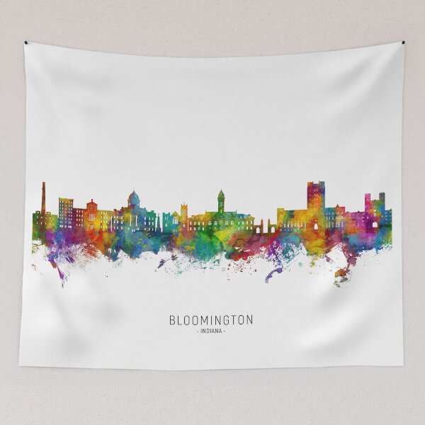 Item preview, Bloomington Indiana Skyline designed and sold by ArtPrints.