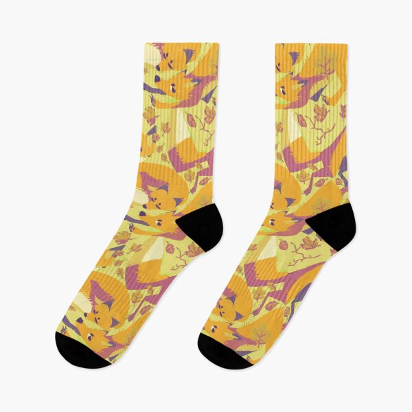 Item preview, fall fox (foxes and leaves pattern / fox sticker set) designed and sold by revioLATE.