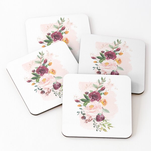 Aperçu de l'œuvre Floral marron rose créée et vendue par kpapiez.
