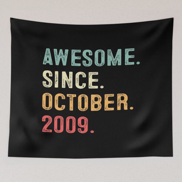 Item preview, 13 Years Old Gifts Awesome Since October 2009 13th Birthday designed and sold by cheerymid-cours.