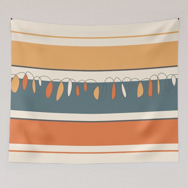 Item preview, Abstract Organic Art Blue Orange Yellow designed and sold by BeatrisVeres.