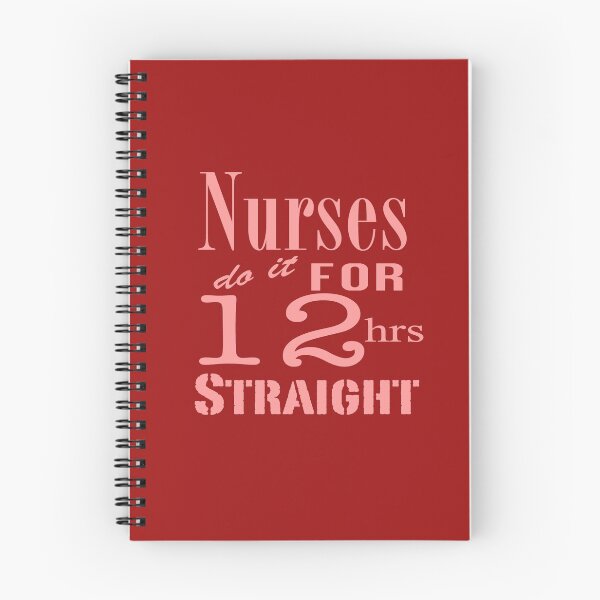 Artikelvorschau, Krankenschwestern tun es für 12 Stunden Straight! -Pink Text entworfen und verkauft von artgoddess.