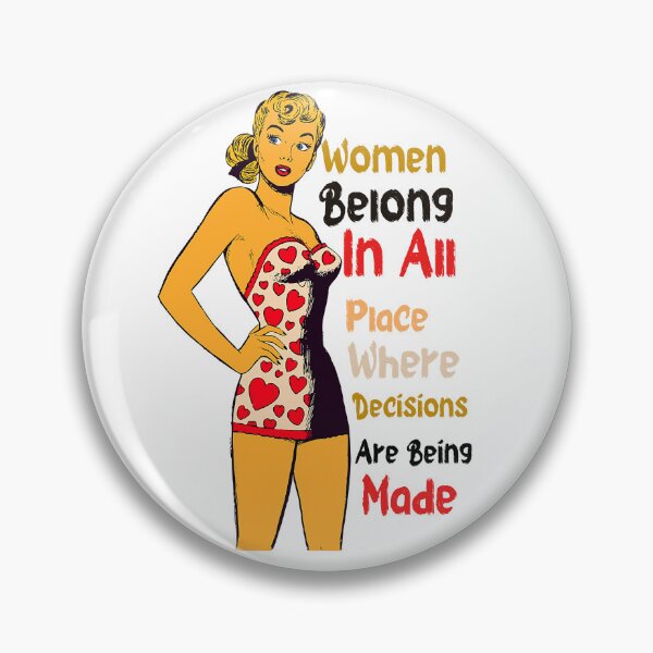 Item preview, Women Belong In All Place Where Decisions Are Being Made Vintage woman  sticker  designed and sold by Shifa19.