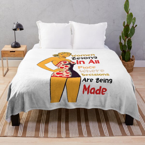 Item preview, Women Belong In All Place Where Decisions Are Being Made Vintage woman  sticker  designed and sold by Shifa19.
