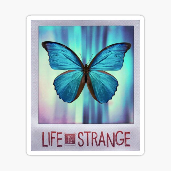 La vie est étrange papillon Photo Sticker