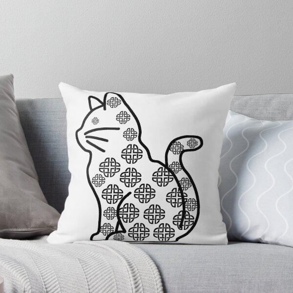 Item preview, Cat with Celtic knots for good luck. cat for halloween designed and sold by EMIPRINCESS.