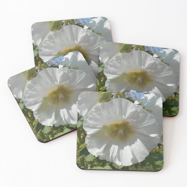 Item preview, White Hollyhock designed and sold by Floral-Art.