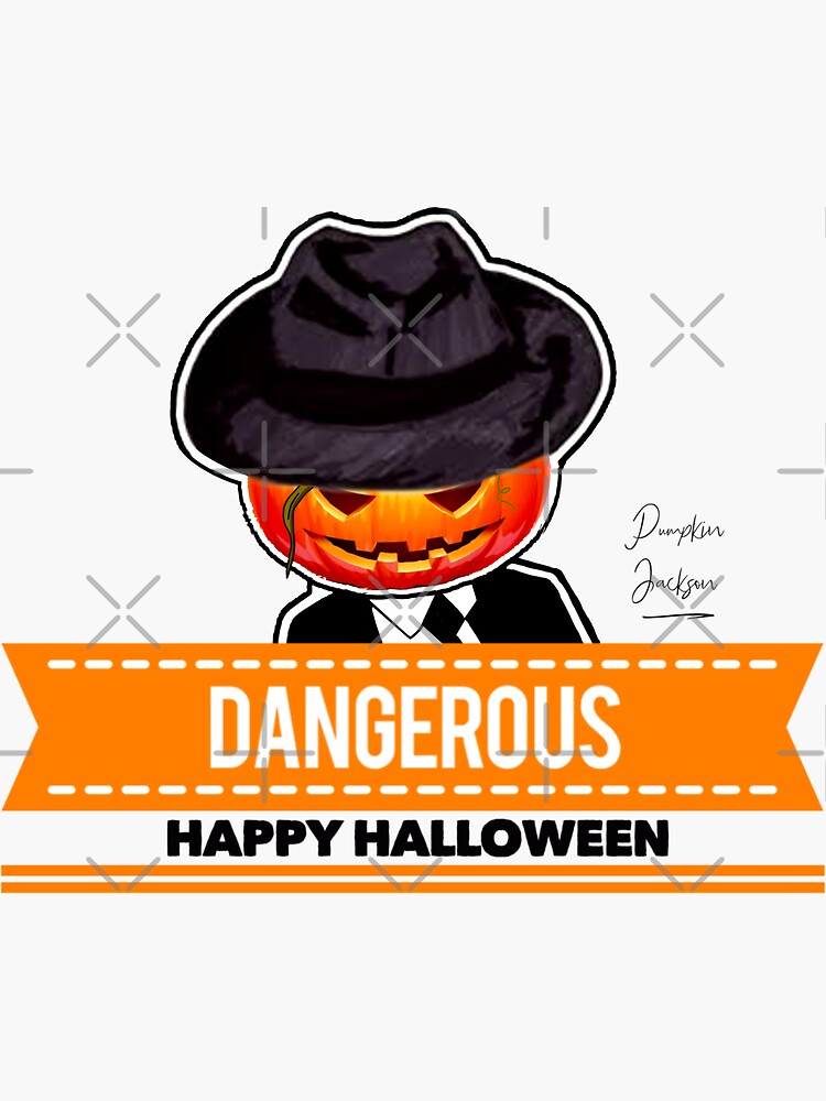 "Halloween Dangerous Scary Evil Pumpkin Head Pumpkin Jackson Happy