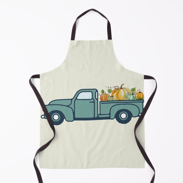 Item preview, Vintage Teal Fall Truck Autumn Aesthetic Hello Pumpkin Fall Farmhouse designed and sold by happyfarmhouse.