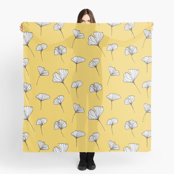 Ginkgo Biloba Leaves Pattern Scarf