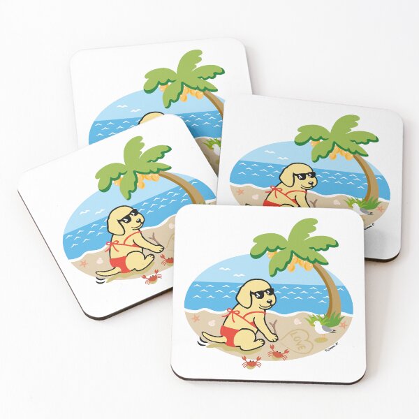 Item preview, Yellow Labrador Bikini Girl designed and sold by HappyLabradors.