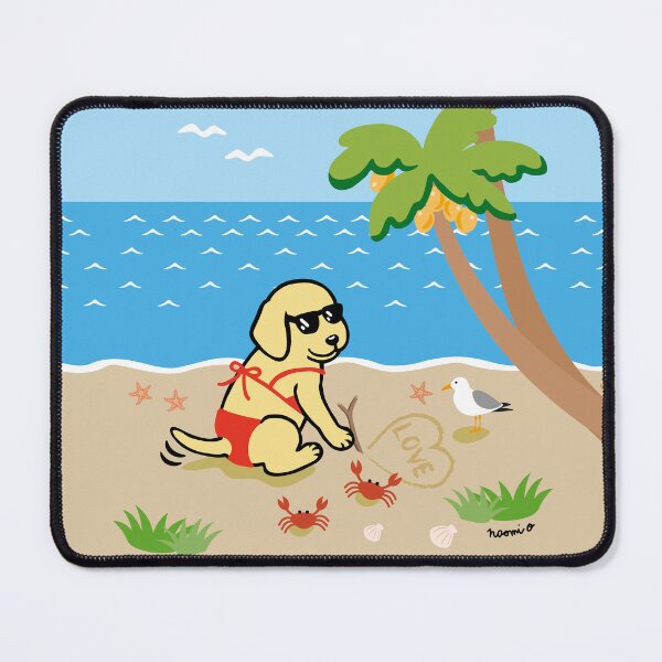 Item preview, Yellow Labrador Bikini Girl designed and sold by HappyLabradors.