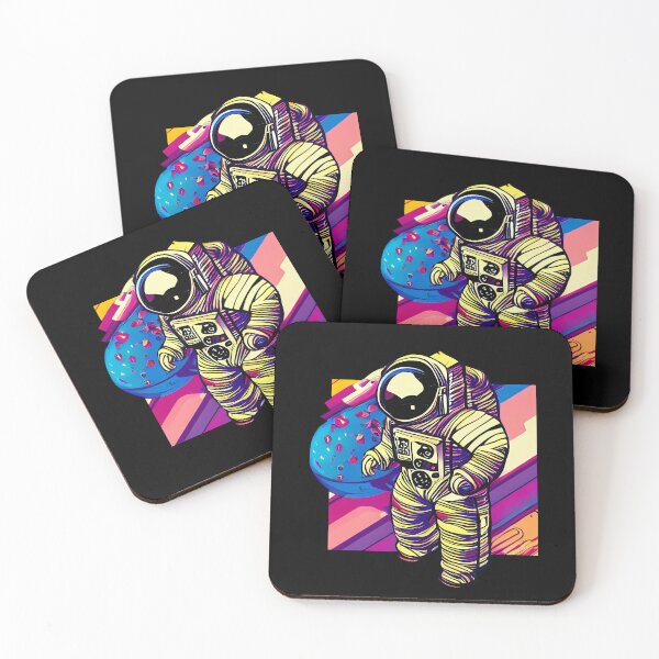 Item preview, Astronaut On Colorful Background designed and sold by nuel-art.