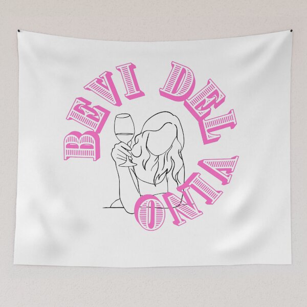 Item preview, Bevi del vino - drink some Wine italian quote designed and sold by Mirochan80.