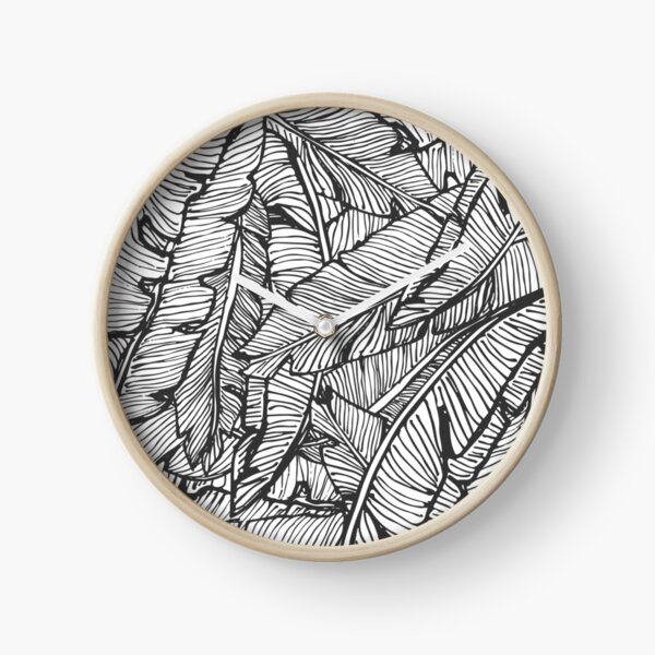 Black & White Jungle Clock