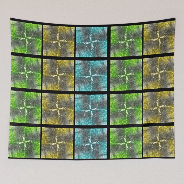 Item preview, Frozen Tryptic Green, Yellow and Turquoise designed and sold by wumplekin.