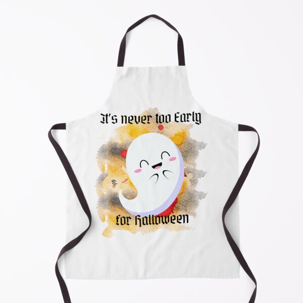 Item preview, It's never too early for Halloween - funnyGhost abstract background gray, yellow- Ghost lover - Halloween Lover - Blood designed and sold by Mechanical-Artt.