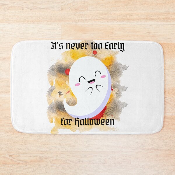Item preview, It's never too early for Halloween - funnyGhost abstract background gray, yellow- Ghost lover - Halloween Lover - Blood designed and sold by Mechanical-Artt.