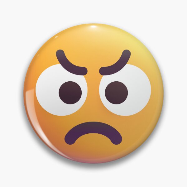 Item preview, Angry face emoji - optimized designed and sold by abroadDesigns.
