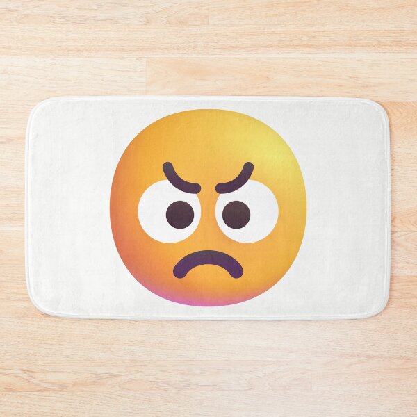 Item preview, Angry face emoji - optimized designed and sold by abroadDesigns.