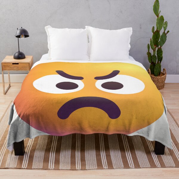 Item preview, Angry face emoji - optimized designed and sold by abroadDesigns.
