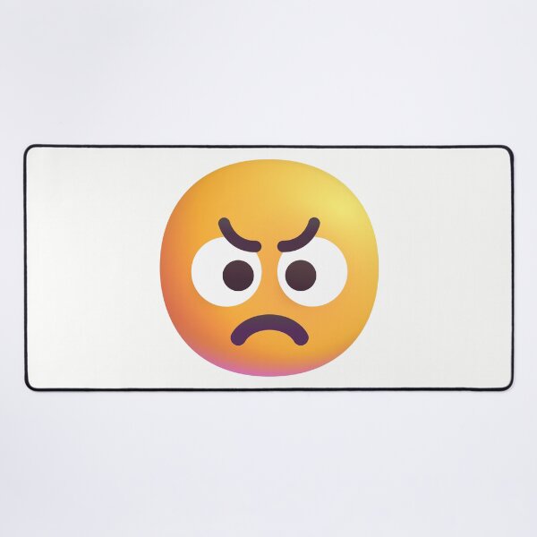 Item preview, Angry face emoji - optimized designed and sold by abroadDesigns.
