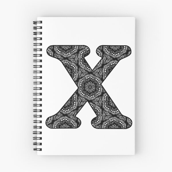 Item preview, X - Zentangle Alphabet  designed and sold by Carina Kay.