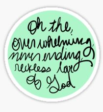 Reckless Love Sticker