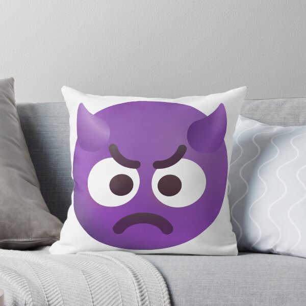 Artikelvorschau, Wütendes Gesicht mit Hörnern Emoji - groß entworfen und verkauft von abroadDesigns.