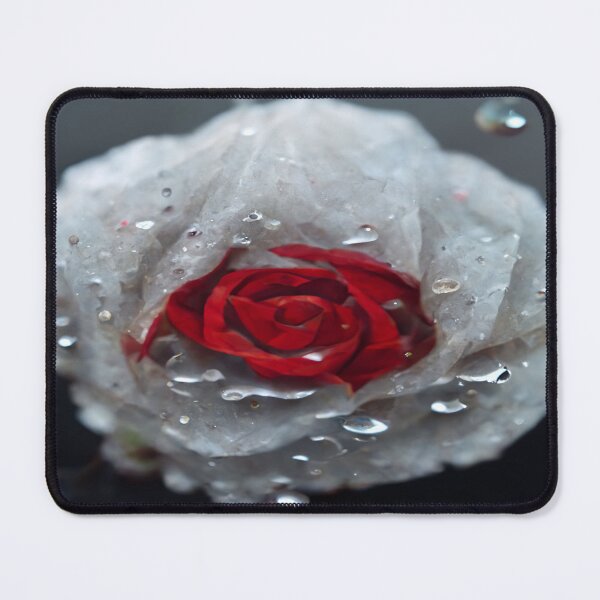 Item preview, Red And White Rose With Raindrops, Macro Background, Close-up designed and sold by Unwind-Art-Work.
