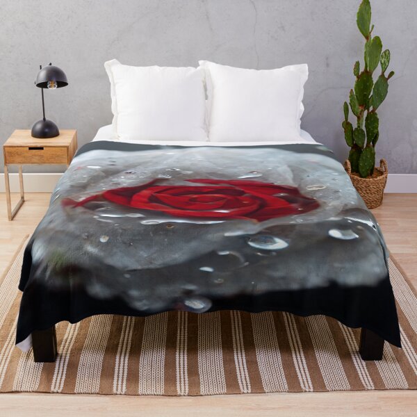 Item preview, Red And White Rose With Raindrops, Macro Background, Close-up designed and sold by Unwind-Art-Work.