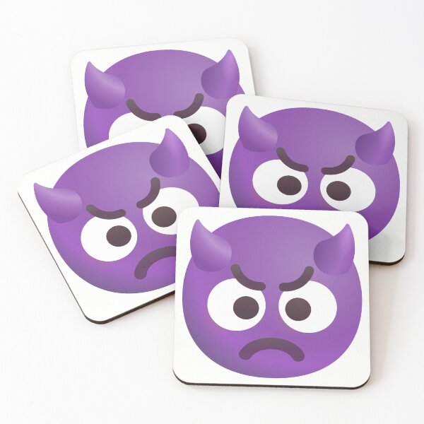 Item preview, Angry Face with Horns Emoji - tweaked designed and sold by abroadDesigns.