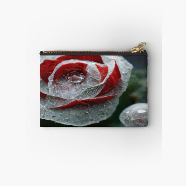 Item preview, Red And White Rose With Raindrops, Macro Background, Close-up designed and sold by Unwind-Art-Work.