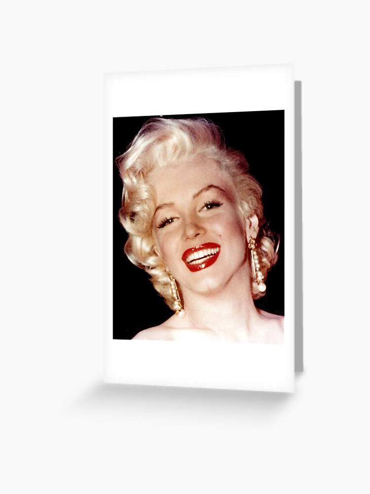 Marilyn Monroe Vintage Beauty Queen Photo Print Greeting Card - 