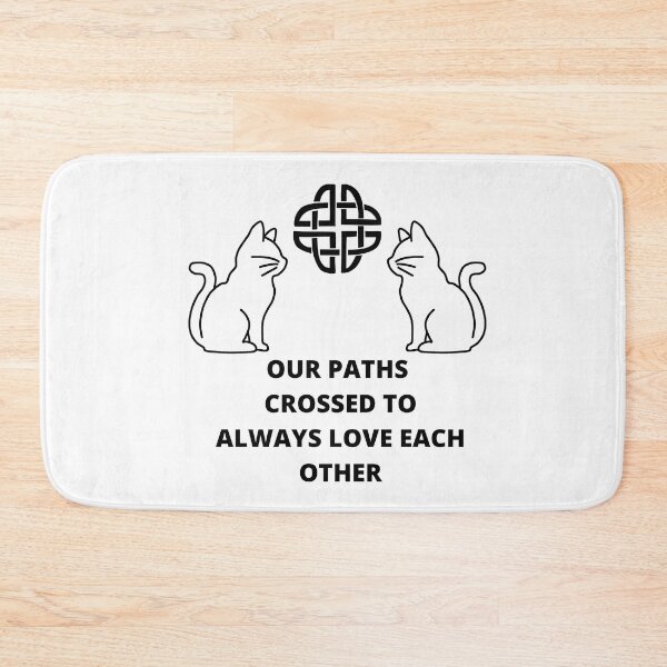 Item preview, Celtic knotted cats for good luck. Cats love. Our paths crossed to always love each other designed and sold by EMIPRINCESS.