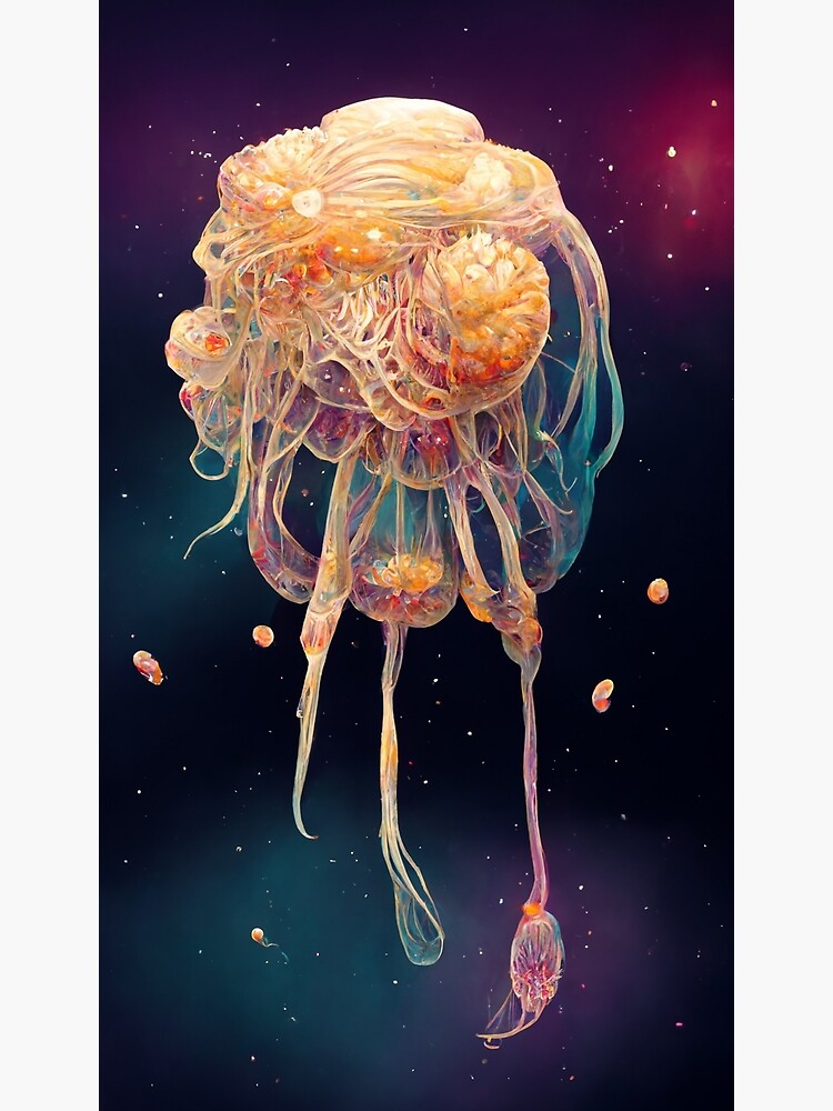 "Fantasy Space Jellyfish" Poster for Sale by ArtyBadger Redbubble