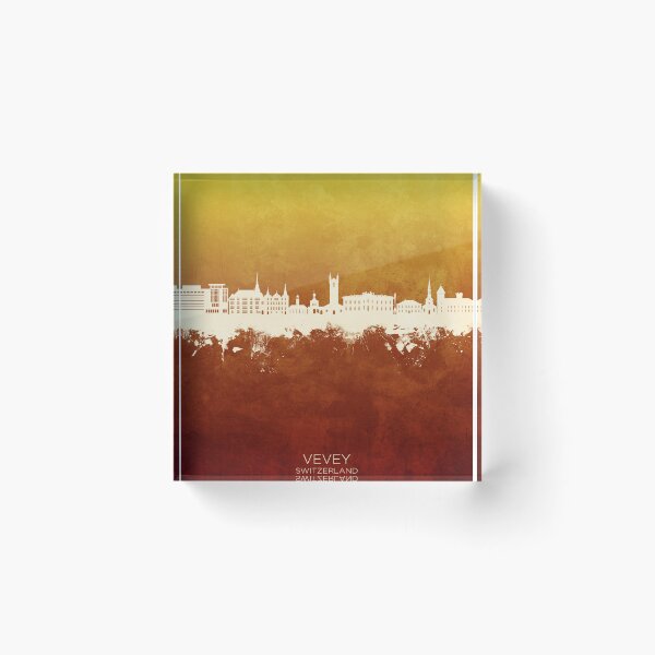 Item preview, Vevey Switzerland Skyline designed and sold by ArtPrints.