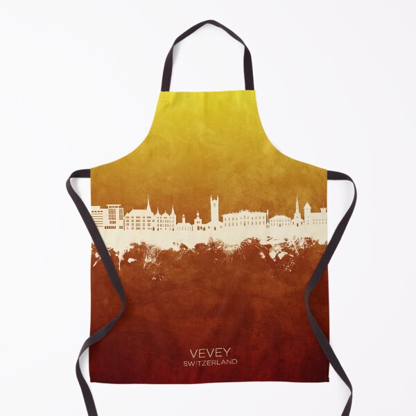 Item preview, Vevey Switzerland Skyline designed and sold by ArtPrints.